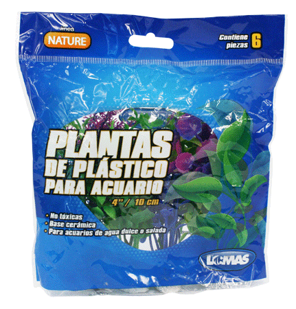 Plantas P/ Acuario 4" (10cm) 6pz