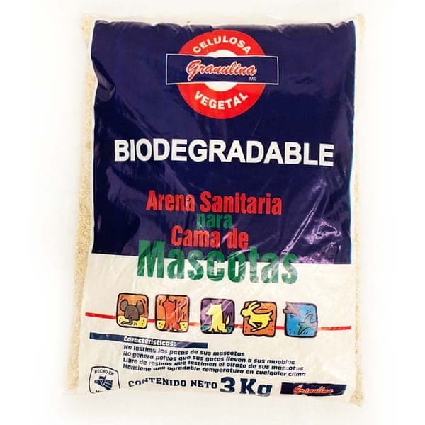 Granulina Arena Sanitaria para Cama de Mascotas 3Kg