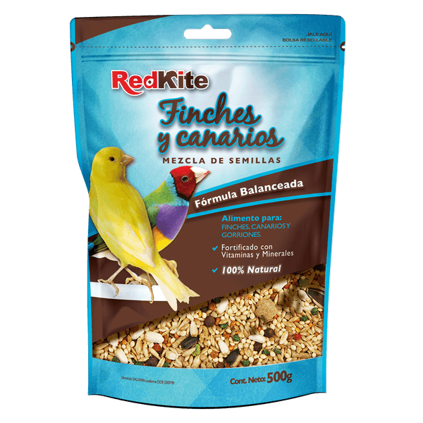 Alimento Finches y Canarios 500grs Redkite
