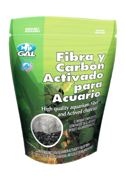 Fibra y Carbon Activado para Acuario