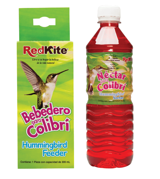 Bebedero Colibri con Botella de Nectar de 500ml