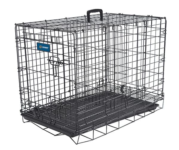 Jaula Metalica Plegable Importada P/perro Doggy 46x31x40 (incluye Rejilla Divisora)