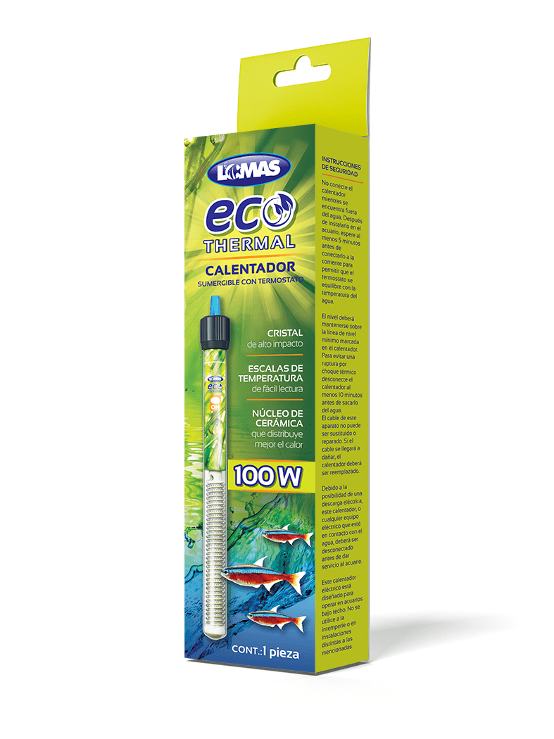 Calentador Sumergible C/termostato Ecothermal 100 W (gal)