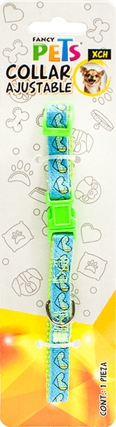 Collar Nylon con Liston Bordado Extra Chico