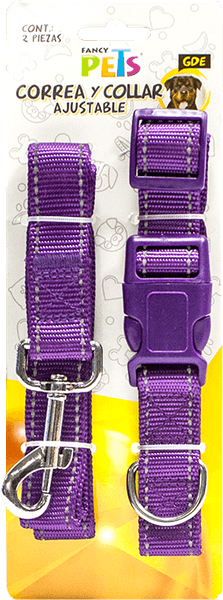 Correa/collar Nylon Bandas Reflejantes Gde