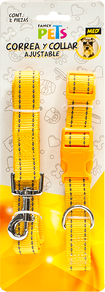 Correa/collar Nylon Bandas Reflejantes Med