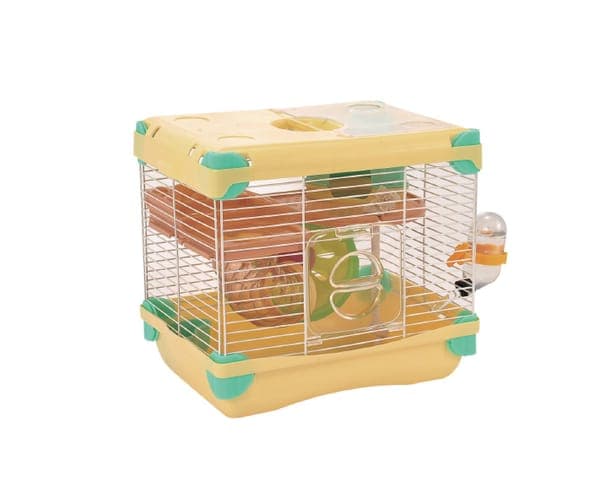 Jaula Plastica P/hamster Sunny Amarillo 27.7 X 20.5 X 25 Cms