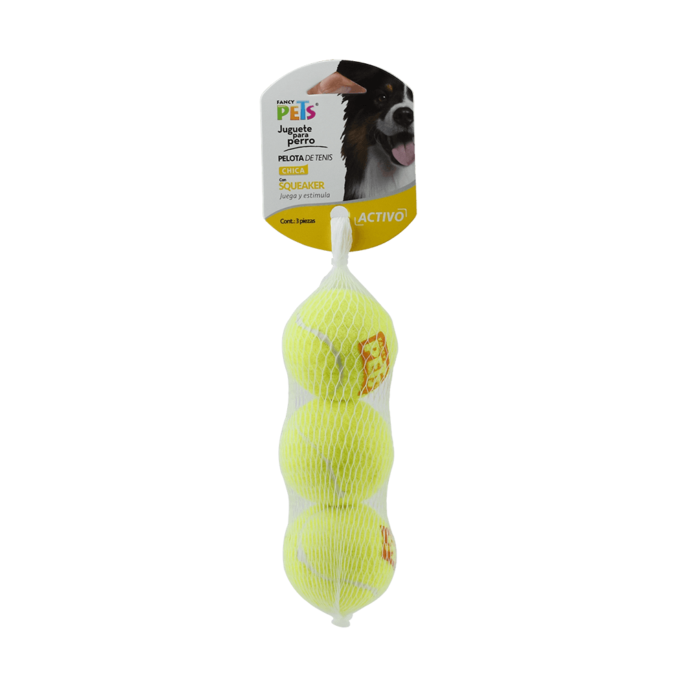 Pelotas de Tenis C/squeaker Ch. 3pza