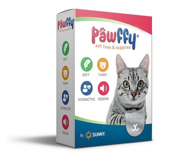 Juguete Cochinitos de Peluche Pawffy para Gato Caja con 30 Pcs.