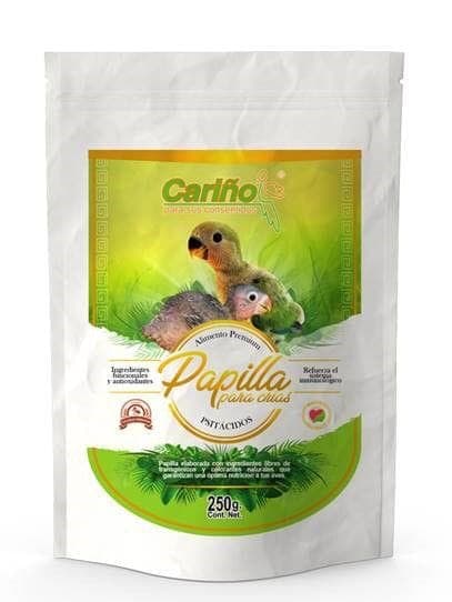 Papilla para Crias Loros y Guacamayas 250grs Cariño