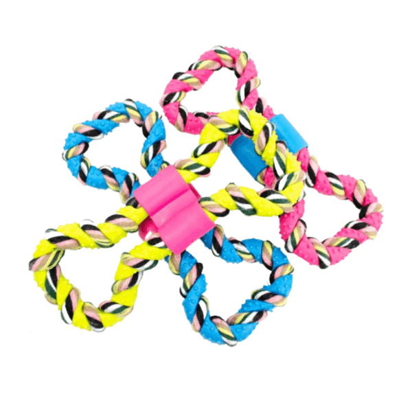 Juguete Tinny Chums Hueso C/hilo Trenzada 20cm