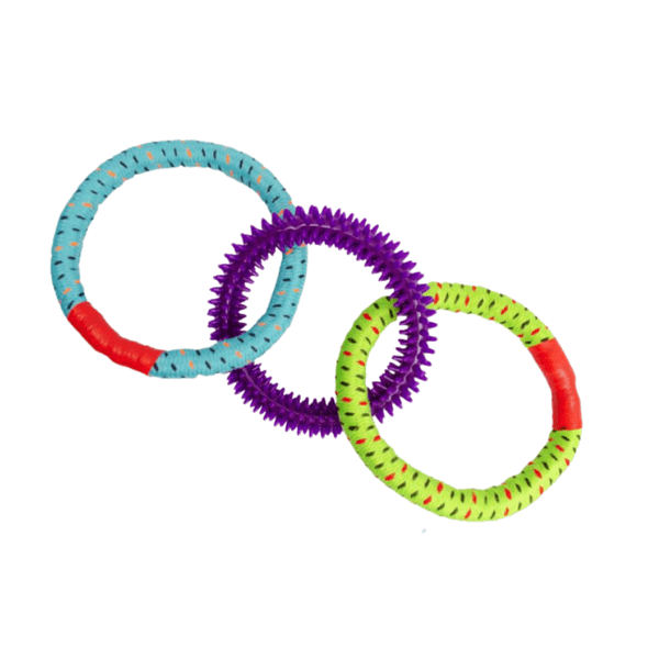 Juguete Ropy Chums Triple Aro 10"