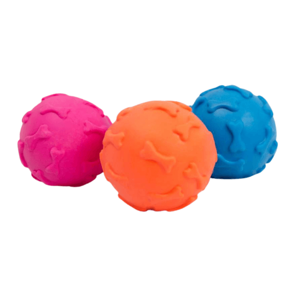 Juguete Tinny Chums Pelota Huesos 6cm