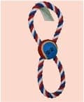 Jaladera En Forma de Infinito con Pelota de Tenis Roja con Azul (meru)