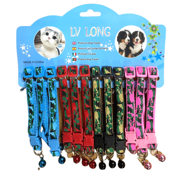 Blister Collar Gato 12 Piezas