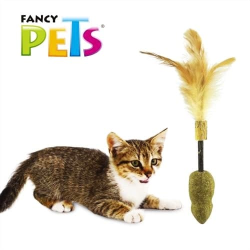Varita Catnip Raton con Pluma