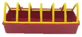 Comedero Rejilla Plastico Rojo 33cm Rojo / Cr33