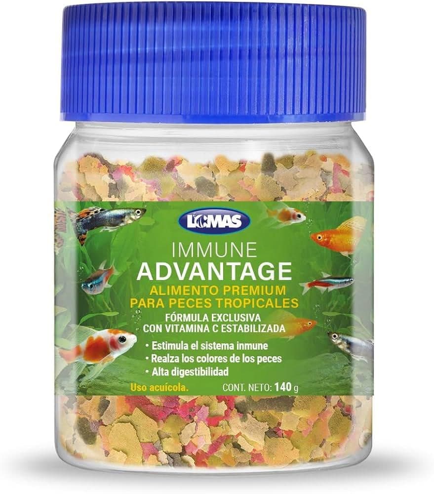 Hojuelas Inmune Advantage para Peces Tropicales 14grs