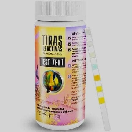 Tiras Reactivas P/acuario Medicion 7 Parametros 100pzas
