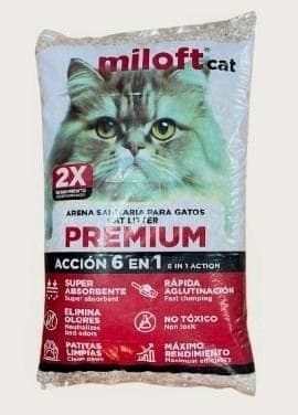 Arena para Gato Premium 2x Miloft Cat 5Kgs