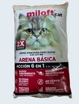 Arena para Gato Basica 1x Miloft Cat 3Kg