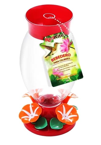 Bebedero C/hibiscos P/colibri 2L