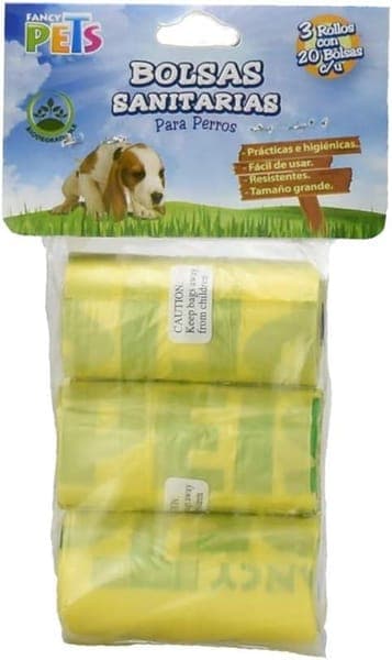 Bolsas para Heces 3 Rollos 60pza Fp