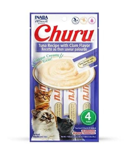 Churu Receta Atun con Sabor Almeja - 4 Tubos