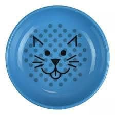 Plato P/gato Antiderrapnate Azul