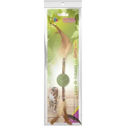 Jueguete Totem de Atatibi y Catnip con Plumas