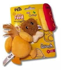 3 Pack Juguete P/gato Comida Rapida