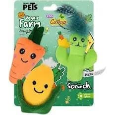 3 Pack Juguete P/gato Vegetales