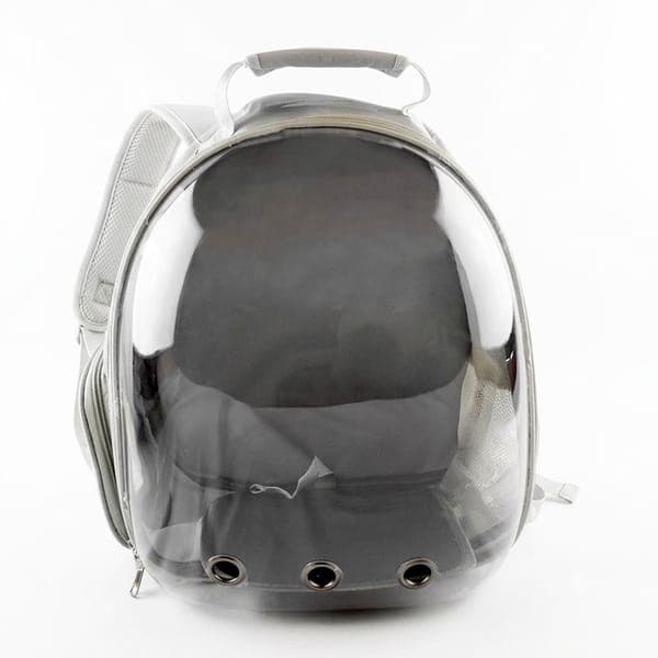 Mochil Transparente P/mascotas Gris