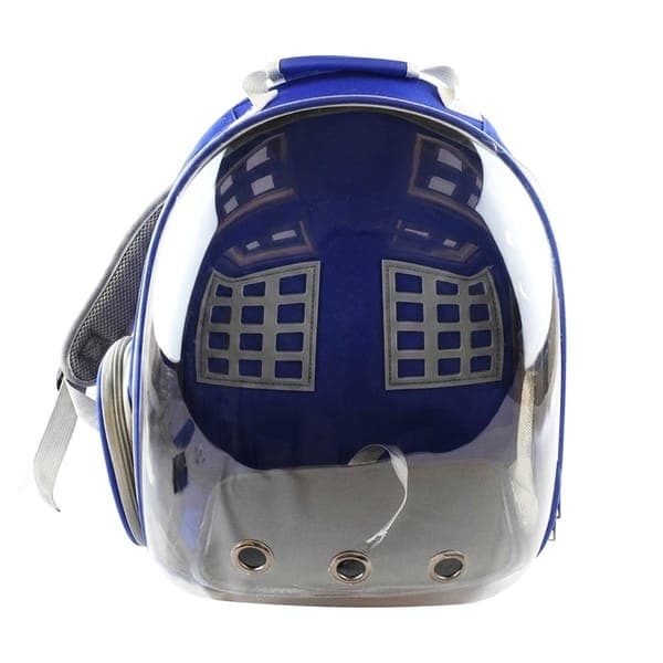 Mochila Transparente P/mascotas Azul