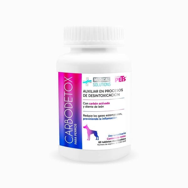 Ms Carbodetox Tabletas Masticables P-perro 60 Tab (desintoxicacion)