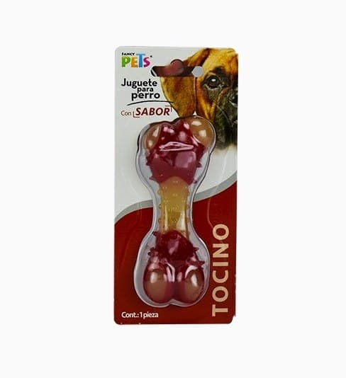 Juguete Hueso Ch Sabor Tocino