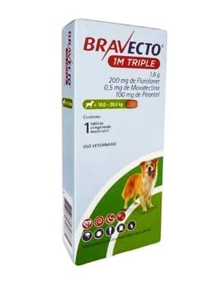 Bravecto Triple L- 200mg 1 Mes Interno y Externo