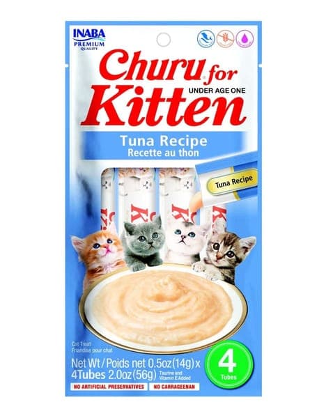 Churu Pops Kitten (menos de Un Año) 4 Tubos