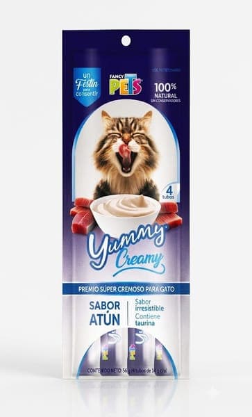 Yummy Creamy P/gato Atun Paquete (4 Tubos)