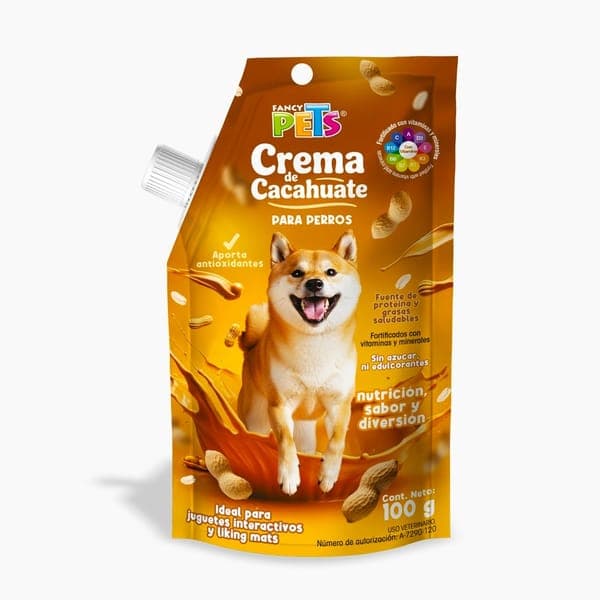 Crema de Cacahuate P/perros 100gr