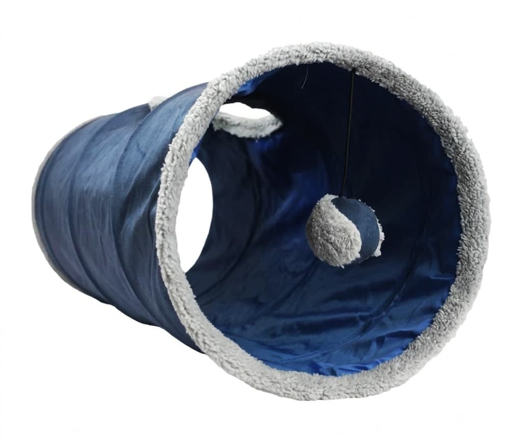 Tunel Plegable P/gato Azul