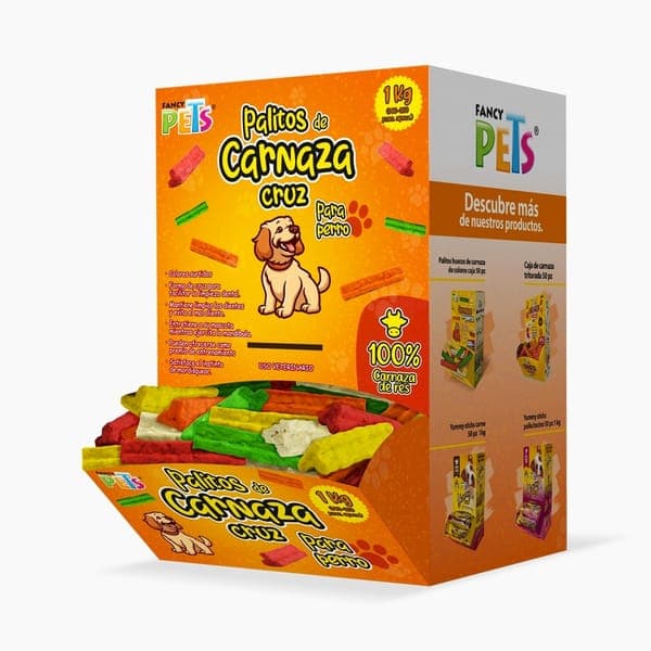 Caja de Palitos de Carnaza Cruz 1Kg