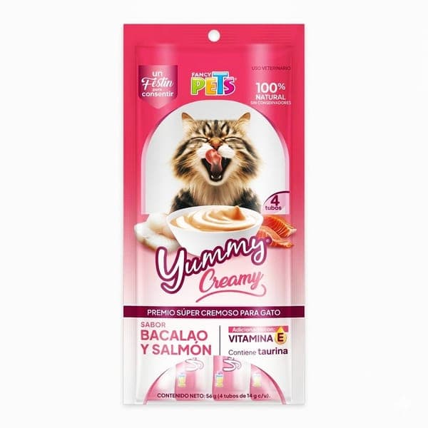 Yummy Creamy P/gato Bacalao y Sallmon 4pzas