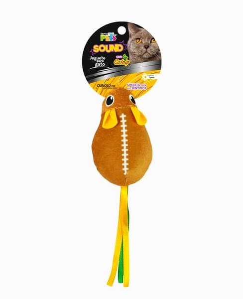 Juguete Raton Sport Football Sound C/catnip