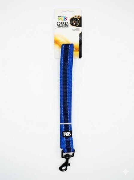 Correa Xch/ultra Grip y Bandas Reflejantes Azul