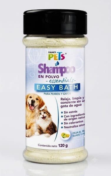 Shampoo En Polvo Easy Bath Essentials P/perros y Gatos 120gr