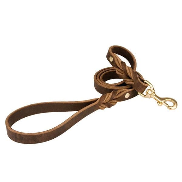 Correa Piel Lubricada Bandola Bronce 2cm X 120cm