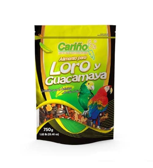 Alimento Completo Loros y Guacamayas 750gr. Cariño (cja 24)