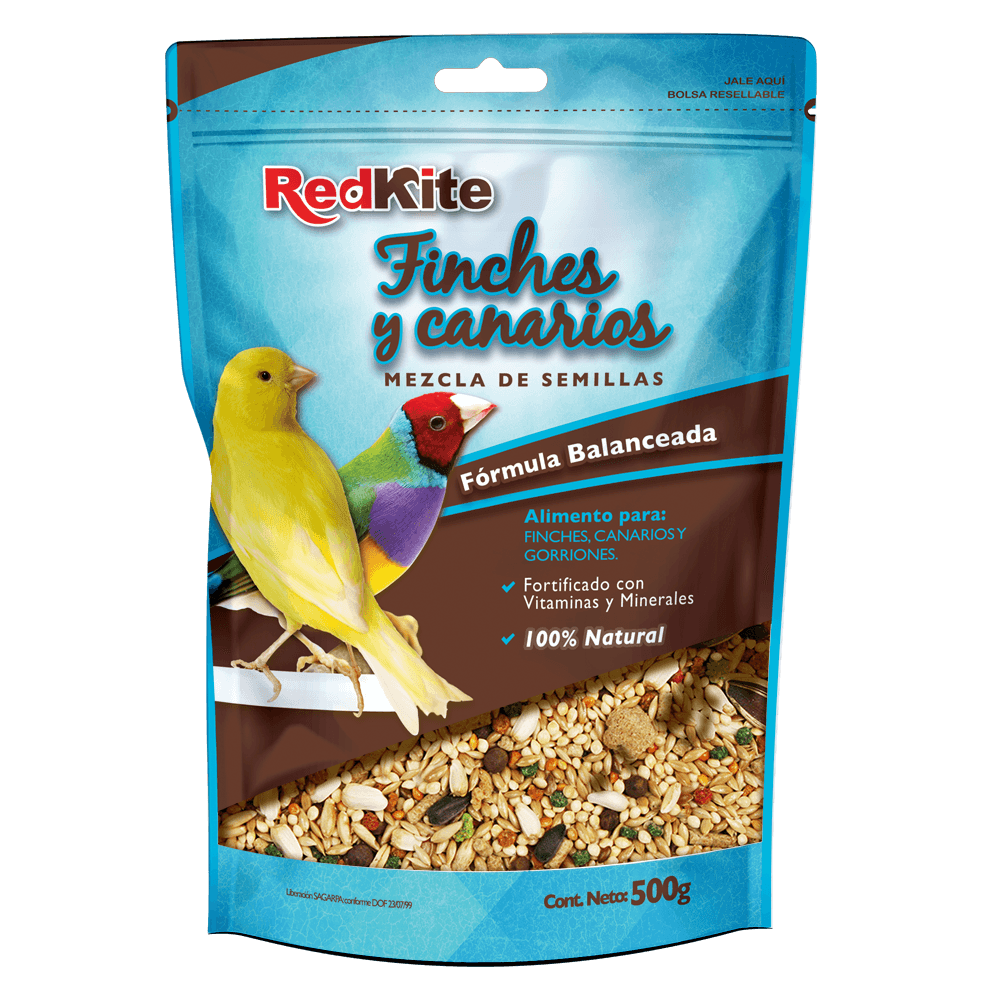 Alimento Finches y Canarios 500grs Redkite