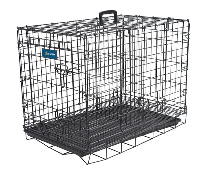 Jaula Metalica Plegable Importada P/perro Doggy 46x31x40 (incluye Rejilla Divisora)